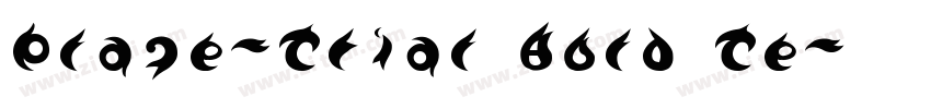 Plage_Trial Bold Te字体转换